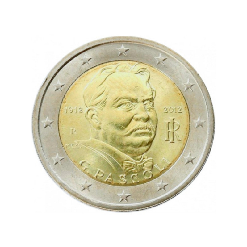 2 euros commémorative Italie 2012 - Giovanni Pascoli.