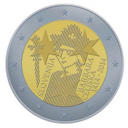 2 euros commémorative Slovénie 2014 - Barbara Celjska.