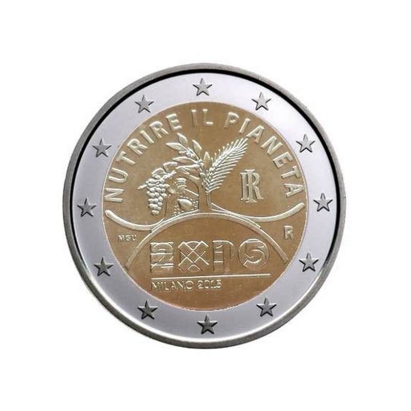 2 euros commémorative Italie 2015 - Exposition universelle de Milan.