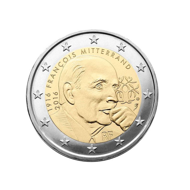 2 euros commémorative France 2016 - François Mitterrand.