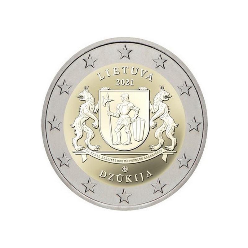 2 euros commémorative Lituanie 2021 - Dzukija.