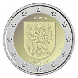 2 euros commémorative Lettonie 2017 - Armoirie de Latgale.