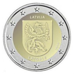 2 euros commémorative Lettonie 2017 - Armoirie de Latgale.