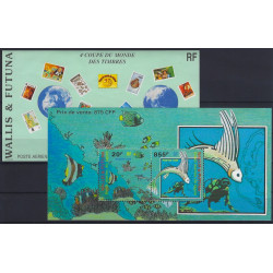 Wallis et Futuna bloc-feuillet de timbres N° 7-8 neuf**.