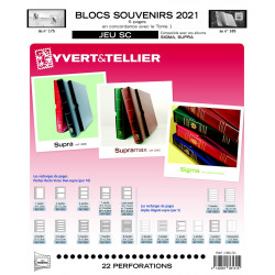 Jeux SC France blocs souvenirs 2021 avec pochettes de protection.