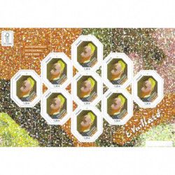 Feuillet de 9 timbres Edouard Vuillard F5237Aa numéroté neuf**.