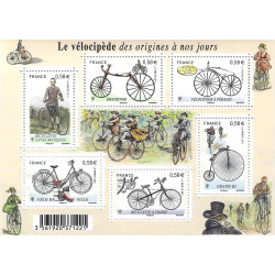 Feuillet de 6 timbres Le Vélocipède F4555 neuf**.