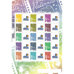 Feuillet de timbres personnalisés Marianne - T.P.P. N°F3688B neuf**.