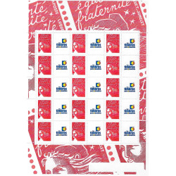 Feuillet de 15 timbres personnalisés Marianne du 14 juillet - T.P.P. N°F3587A neuf**.