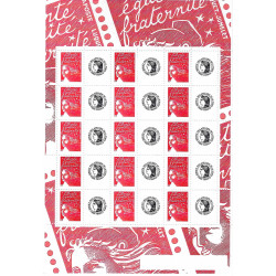 Feuillet de 15 timbres personnalisés Marianne du 14 juillet - Cérès F3587A neuf**.