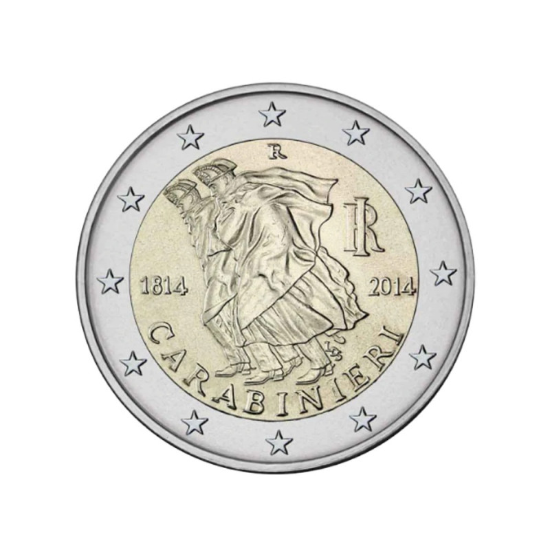 2 euros commémorative Italie 2014 - Carabinieri.