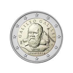 2 euros commémorative Italie 2014 - Galileo Galilei.