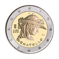 2 euros commémorative Italie 2016 - Donatello.