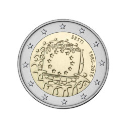 2 euros commémorative Estonie 2015 - Drapeau Européenne.