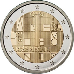 2 euros commémorative Slovénie 2022 - Joze Plecnik.