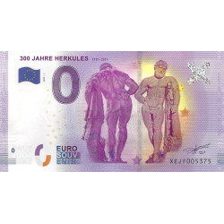 Billet Euro souvenir 300 Jahre Herkules 2017.