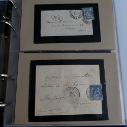 Collection lettres de deuil de France 1881-1967 en album.