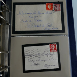 Collection lettres de deuil de France 1881-1967 en album.