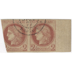 Colonies Françaises timbre N°15 Bdf oblitéré Saigon 1877, R.