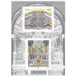 Feuillet de 2 timbres Orgue de Lunéville N°F4708 neuf**.