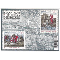 Feuillet de 2 timbres Sainte Geneviève F4704 neuf**.