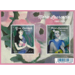 Feuillet de 2 timbres Marie Laurencin F5111 neuf**.