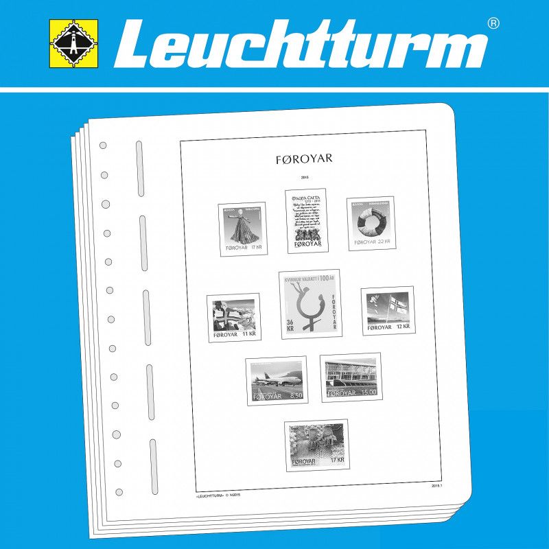 Feuilles pré imprimées Leuchtturm Iles Féroé 2021.