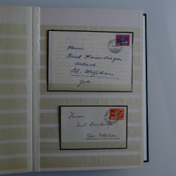 Collection lettres de deuil Suisse 1865-1971 en album.