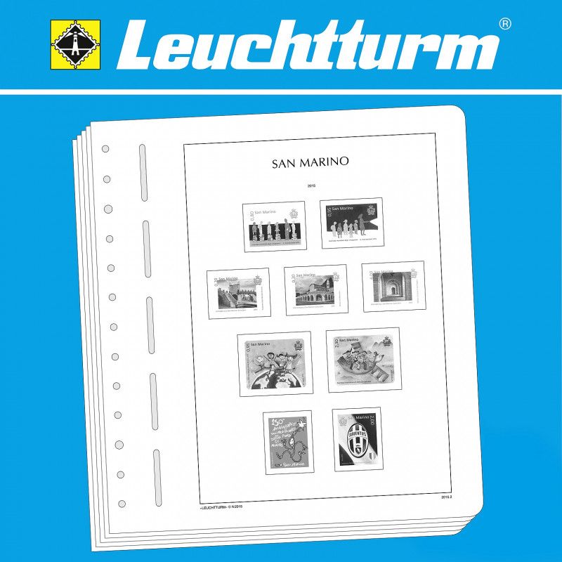 Feuilles pré imprimées Leuchtturm Saint-Marin 2021.