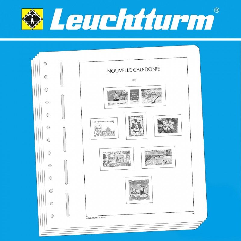 Feuilles pré imprimées Leuchtturm Nouvelle Calédonie 2021.