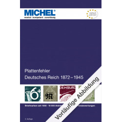 Catalogue de cotation Michel Erreurs de gravures, timbres Deutsche Reich édition 2022.