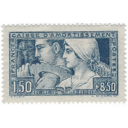 Le Travail timbre de France N° 252 neuf*.