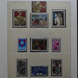 Collection timbres de France 1965-1974 neufs** en album Lindner.