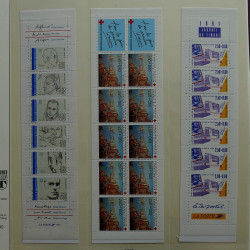 Collection timbres de France 1990-1996 neufs** en album Lindner.