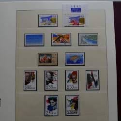 Collection timbres de France 1990-1996 neufs** en album Lindner.