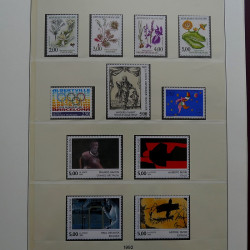 Collection timbres de France 1990-1996 neufs** en album Lindner.