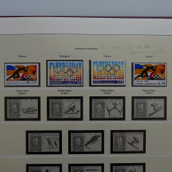 Collection timbres de France 1990-1996 neufs** en album Lindner.