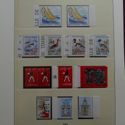 Collection timbres de France 1990-1996 neufs** en album Lindner.