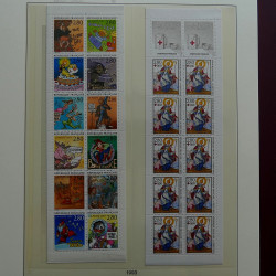 Collection timbres de France 1990-1996 neufs** en album Lindner.