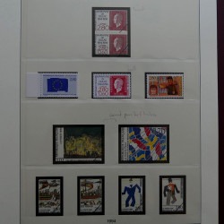 Collection timbres de France 1990-1996 neufs** en album Lindner.