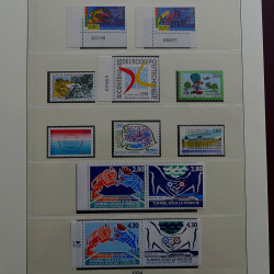 Collection timbres de France 1990-1996 neufs** en album Lindner.