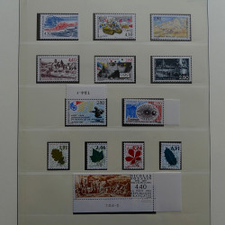 Collection timbres de France 1990-1996 neufs** en album Lindner.