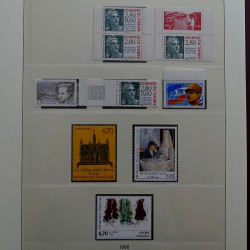 Collection timbres de France 1990-1996 neufs** en album Lindner.