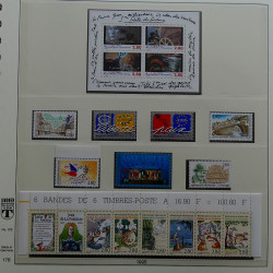 Collection timbres de France 1990-1996 neufs** en album Lindner.