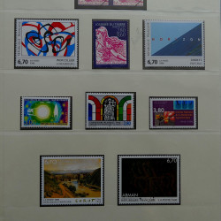 Collection timbres de France 1990-1996 neufs** en album Lindner.