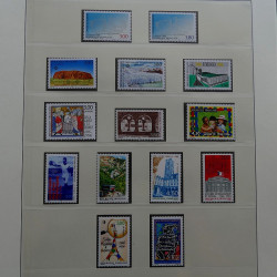 Collection timbres de France 1990-1996 neufs** en album Lindner.