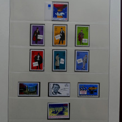 Collection timbres de France 1990-1996 neufs** en album Lindner.