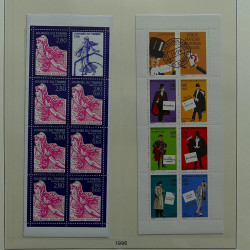 Collection timbres de France 1990-1996 neufs** en album Lindner.