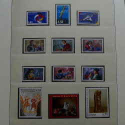 Collection timbres de France 1997-2001 neufs** en album Lindner.