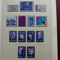 Collection timbres de France 1997-2001 neufs** en album Lindner.